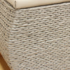 Pair Of Grey Storage Trunks/Benches Woven Blanket Box/Stool Bedding Toy Chest