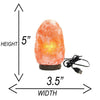LED Salt Lamp White Himalayan Natural Rock Crystal Healing Ionizing Night Light