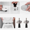 PAIR OF QUALITY TOP FIX WC TOILET SEAT HINGE FITTINGS QUICK RELEASE HINGES