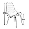 Dining Table and Chairs 4 6 Set Metal Leg Suede Dining Room Chair Office Kitchen