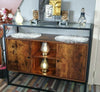 Vintage Industrial Cupboard Hallway Slim Console Table Cabinet Unit Sideboard