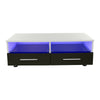 Modern TV Unit Cabinet Stand High Gloss Doors 100cm with LED Lights Drawers