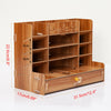 Wooden Pen Pencil Storage Holder Organizer Office Desk Tidy Case & Large