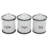 Crushed Diamond Crystal Filled Tea Coffee Sugar Canisters Jars Kitchen Storage