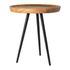 Side Table Round Tri Pin Small Bedside Living Room Coffee Indoor Circular Wooden