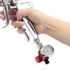1/4" Air Regulator Valve Tool Mini Nozzle Tail Pressure Gauge For Spray-Gun