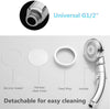 3 Mode Universal High Turbo Pressure Chrome Shower Head Saving Water Bathroom UK