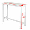 BarTable Dining Table Coffee Table MDF Metal Legs for Kitchen 120cm Length