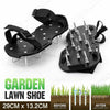 NEW! Black Garden Lawn Aerating Shoes Sandals Grass Aerator 29x13cm Spikes Shoes