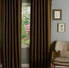 Blackout Thermal Eyelets curtains Pair Ringtops Chocolate Brown 66"x90"