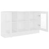 Slim Sideboard White Modern Cupboard Cabinet Unit Storage Narrow Living Room