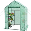 Outdoor Portable Walk-in Greenhouse Planter Flower Grow Tent Zippered Entry Door