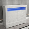 Sideboard Storage High Gloss Front Matt Body Cupboard Cabinet w/ LED Lights