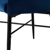 Pair Luxury Blue Velvet Dining Chairs Dining Room Kitchen Chairs Tub Chairs