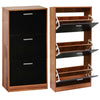 Shoe Rack Shoes Storage Cabinet Wooden Unit Stand Cupboard 2/3 Drawer Organiser