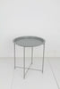 Folding Tray Side Table Contemporary End Metal Detachable Tray * 24HR DELIVERY