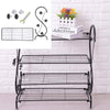 New 4 Tier Detached Metal Shoe Rack Stand Storage Shelf Organiser Home Decor