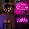 Neon Sign Light LED Wall Lights Art Deco Lamp for Kids Bedroom Home Bar Party UK