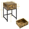 Bedside Table Side Table Nightstand 1-Drawer Table for Living Room/Bedroom