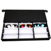18 Grids Portable Sunglasses Glasses Storage Case Display Shop Case Organizer
