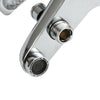 Modern Bath Shower Mixer Taps Deck Mounted Chrome Valve Bar Tap Handset & Hose