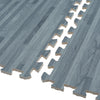 Grey Wood Effect Interlocking Floor Mats Eva Soft Foam Kids Playing Gym Yoga Mat