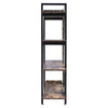 3/4/5 Tier Industrial Shelving Unit Display Stand Book Shelf Wooden Rack Storage