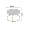 Round Nest of Tables Coffee Table Side End Table Sofa Corner Home Living Room UK