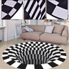 Round Rugs Anti-Slip RUG Carpet Mat 3D Stereo Illusion Living Room Floor Bedroom