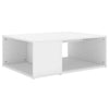 Home Storage Coffee Table White 90x67x33 cm Chipboard Living Room