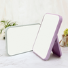 Square-Shape Hand Mirror Held Vanity Fold Mirror Standing Makeup Dresser Mirror