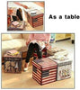 Folding Storage Ottoman Seat Stool Storage Boxes Home Chair Footstool Bench Lid