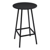 Industrial Round Bar Table Wooden Top Pub Dining Bistro Cocktail Tables Counter