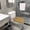Toilet Seat Soft Slow Close Hinges Easy Fit Oval WC Bathroom MDF Toilet Cover