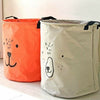 UK Dirty Wash Clothes Bucket Baby Kid Toy Canvas Laundry Basket Storage Bag Box