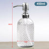 450ml Lotion Liquid Soap Dispenser Bathroom Kitchen Sink Accessory Glass Vintage