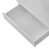 White Dressing Table Slide Mirror Makeup Desk Vanity Set with Mirror Stool Home