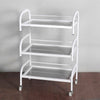 Trolley Shelf 3-layer beauty Frame Toughened Glass Shelves Hair Beauty Salon NEW