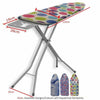 LARGE IRONING BOARD LIGHTWEIGHT HEIGHT ADJUSTABLE WIDE IRON RACK NON SLIP FEET