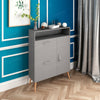 Shoe Cabinet Storage Cupboard with Drawer Wooden Stand Rack Footwear Unit Grey