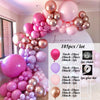 Balloon Arch Garland Chorme Metallic Balloons Globos Happy Birthday Party Decor