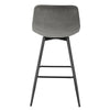 1/2/4er Barstool Breakfast Kitchen Metal+Velvet Counter Bar Chair Faux Bar Stool