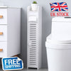 Wooden Bathroom Shelf Cabinet Cupboard White Bedroom Storage Unit Free Standing