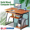 Computer Desk Study PC Writing Table Home Office Workstation Shelf Furniture UK