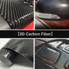 5 Diagonal Carbon Fibre Vinyl Wrap Sheet Film Sticker Car Wrap Decal Bubble UK