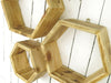 Set Of 3 Handmade Hexagon Shelves Wooden Shelves Made From Sustainable Pine Wood