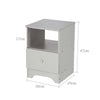 Bedroom Nightstand w/Drawer White Bedside Chest Side Table Cabinets UK