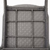 Rattan Single Armchair Sofa High Back Chair Upholstered Couch Lounge Grey