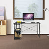L-Shaped Corner Computer Desk Writing PC Workstation Study Table w/ Shelves MDF