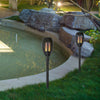 2/4X Solar Power Torch Light Waterproof Flame Flickering Dancing Garden Lamp